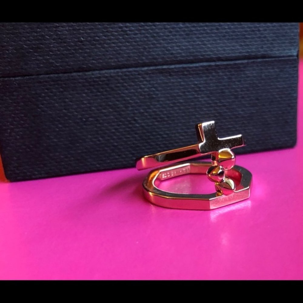 Eddie Borgo Sculptural‎ Layered Ring Rose Gold tone - Picture 6 of 7